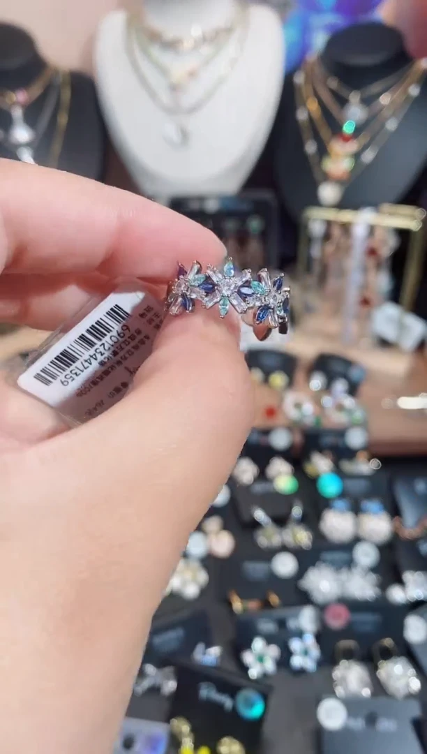 铜合金无925银戒指7006