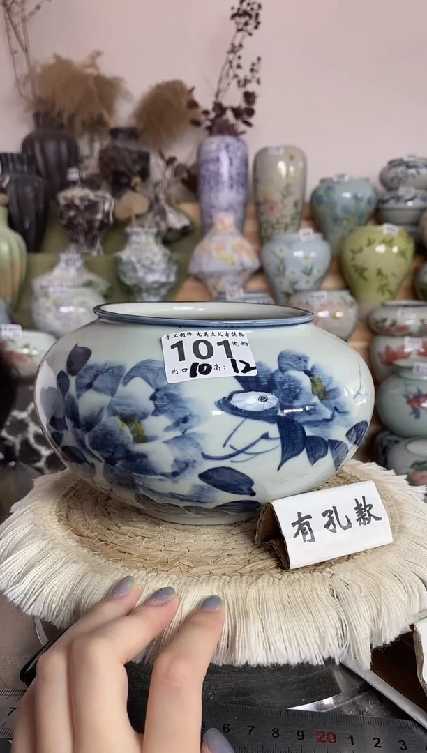 瓷韵花盆 手工制品 完美主义者慎拍 101