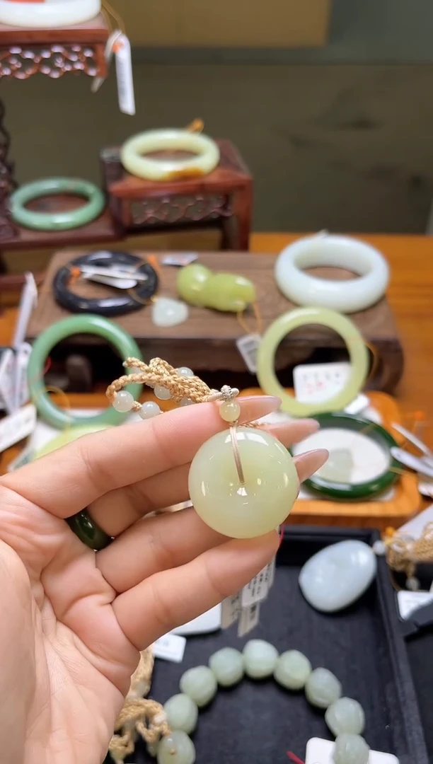 吊坠(不含链)未镶嵌和田玉~*~若羌李保国 平安扣