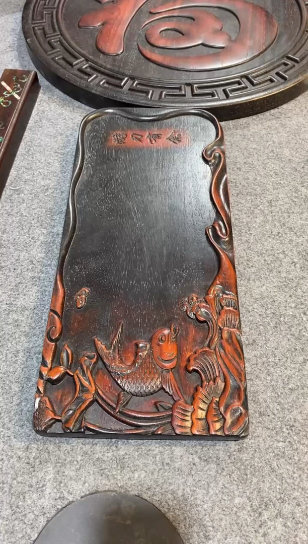 檀香紫檀（小叶紫檀）紫檀拆件雕刻板以直播间实物为准微瑕老物件