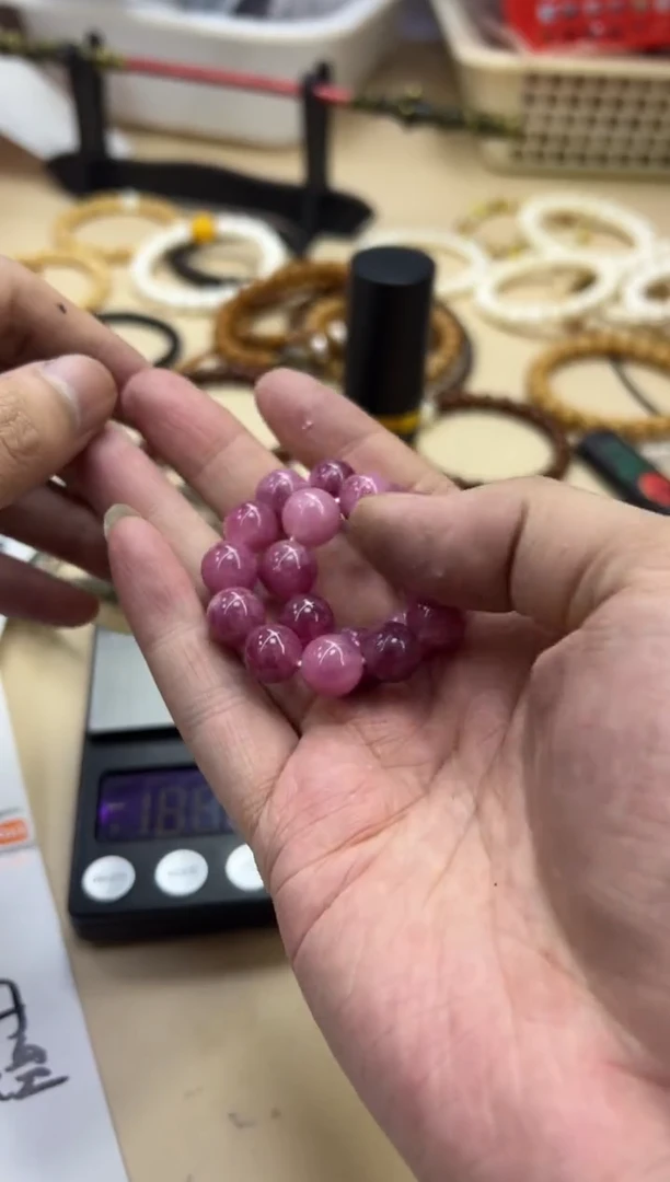 水晶手链未镶嵌042513 草莓水晶单圈