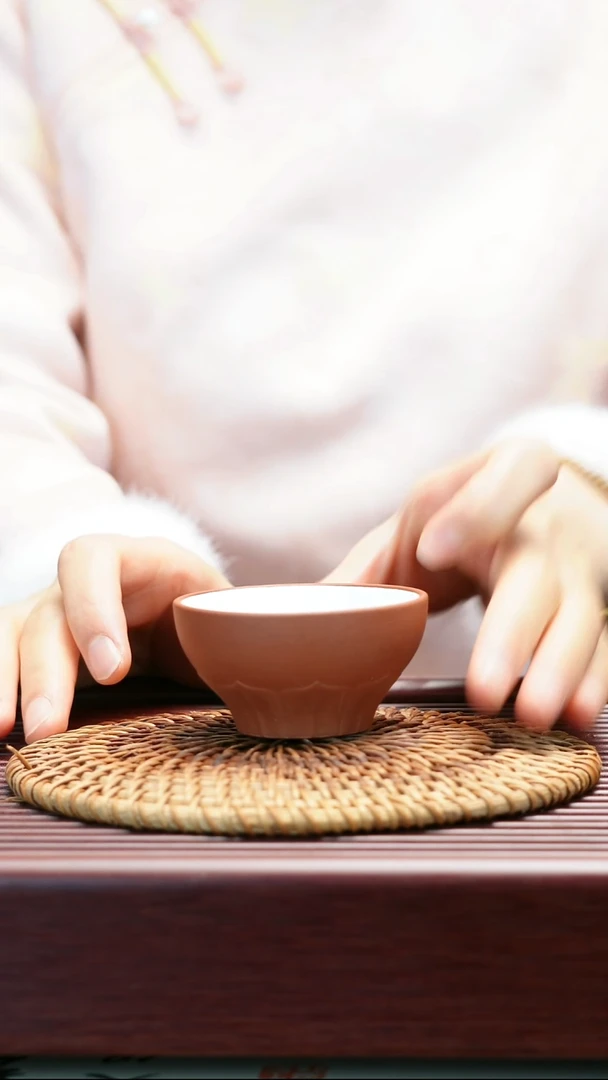 茶壶紫砂菱花主人杯 原矿紫砂