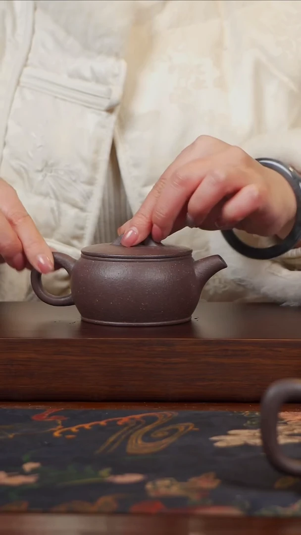 茶壶紫砂18目粗砂天青汉瓦160cc