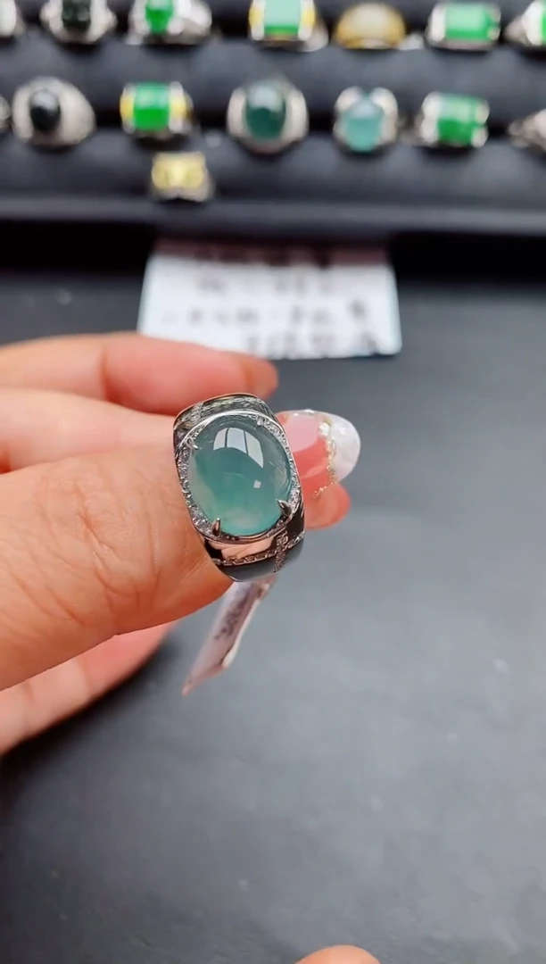 【闪购商品】翡翠戒指银S925镶嵌1111111