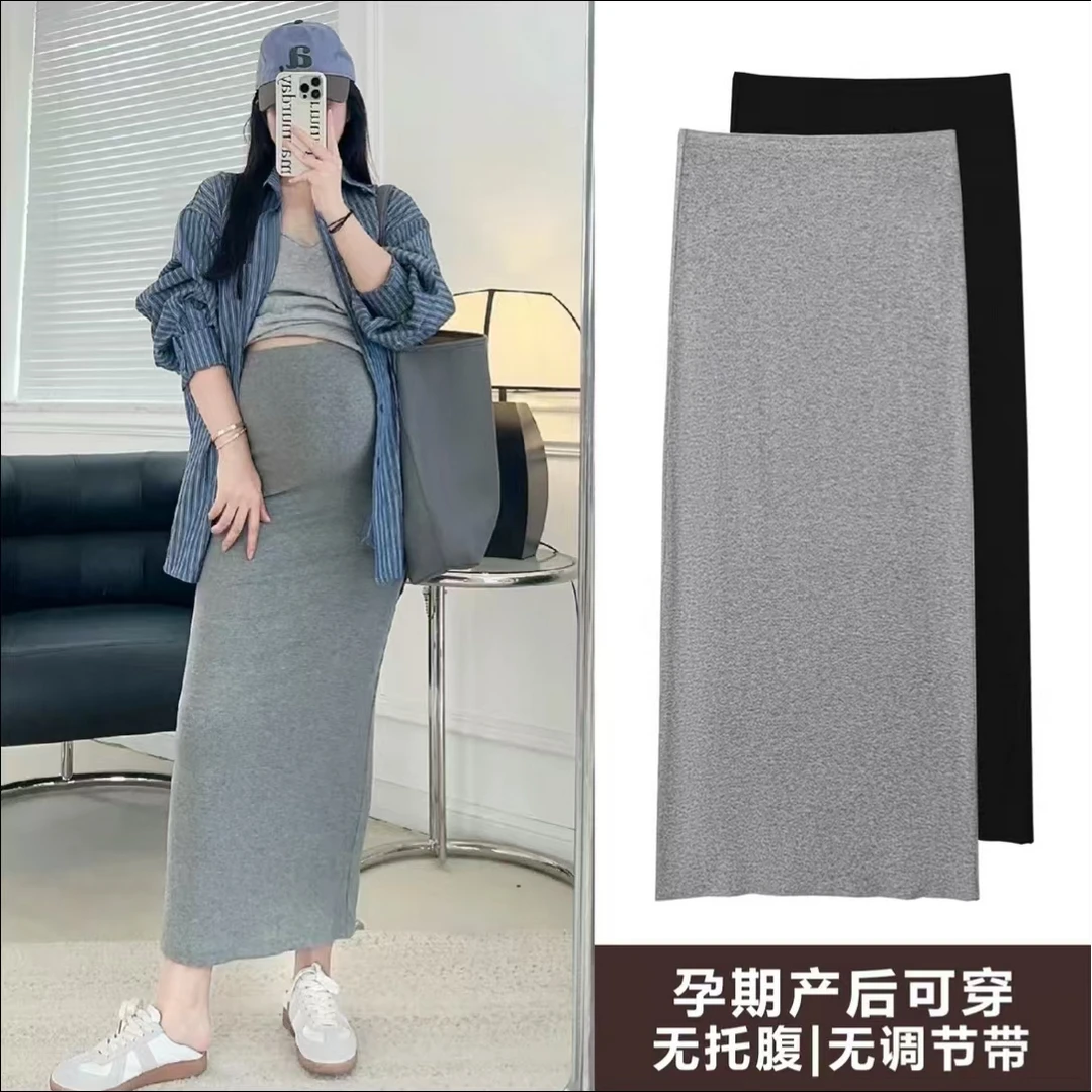 2025春夏孕妇半身裙春秋外穿休闲直筒包臀裙打底长裙产后也能穿