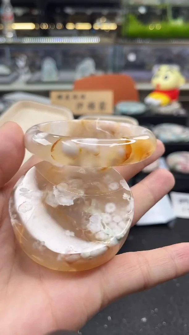 未镶嵌手镯石英质玉58圈口 （赠品镯心）358220