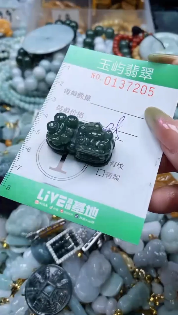翡翠未镶嵌颈饰闪购0137205