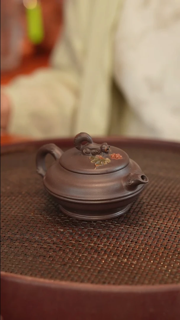 茶壶紫砂紫茄泥   150cc