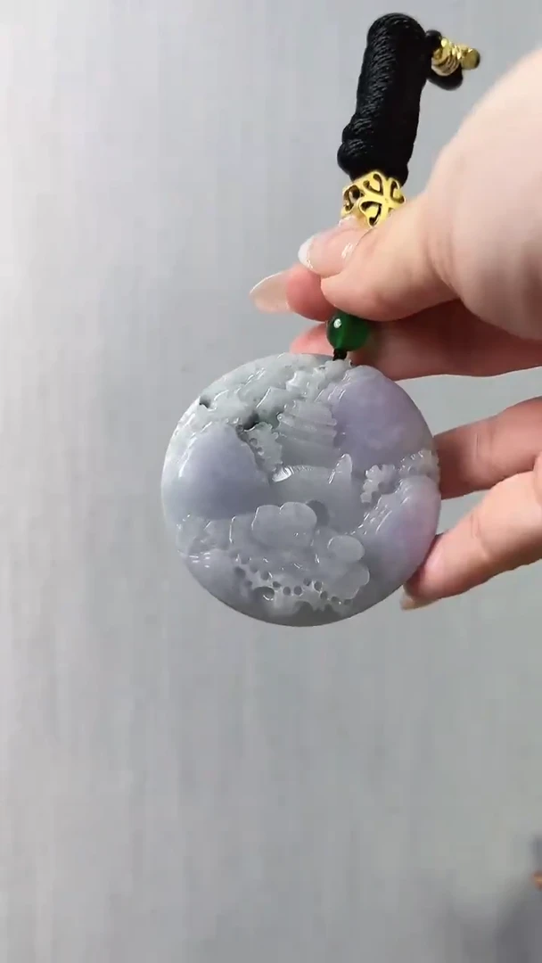 【闪购商品】翡翠颈饰未镶嵌山水