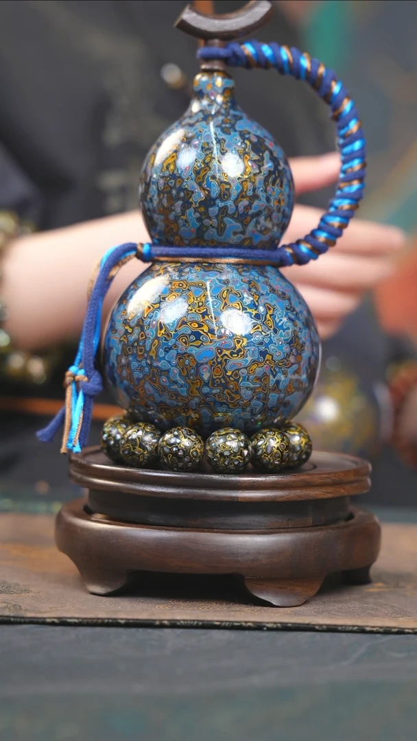 【闪购商品】YH199漆艺酒葫芦不包手串及旋转底座