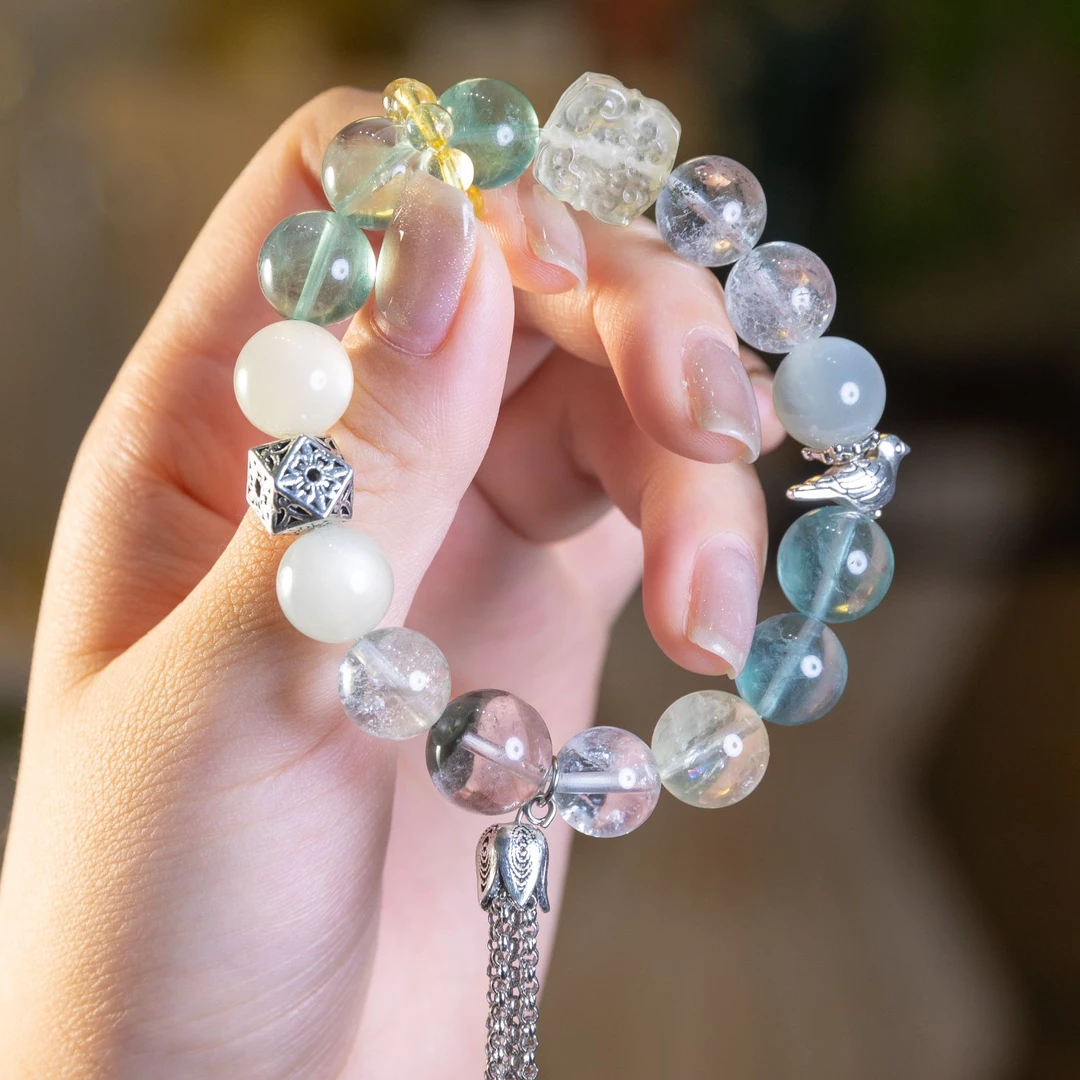 【射手座】原创设计·十二星座天然水晶手串（多样性发货）