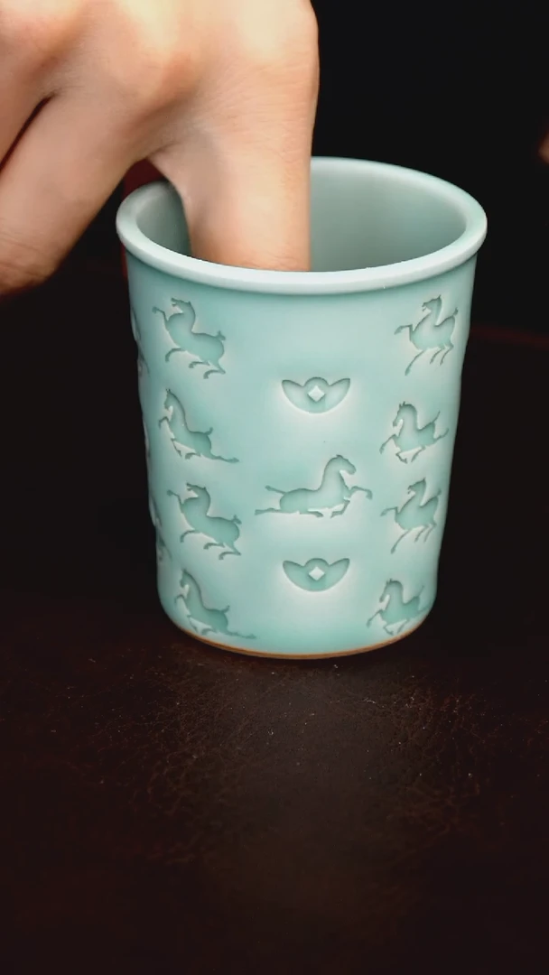 青瓷手工茶器包邮