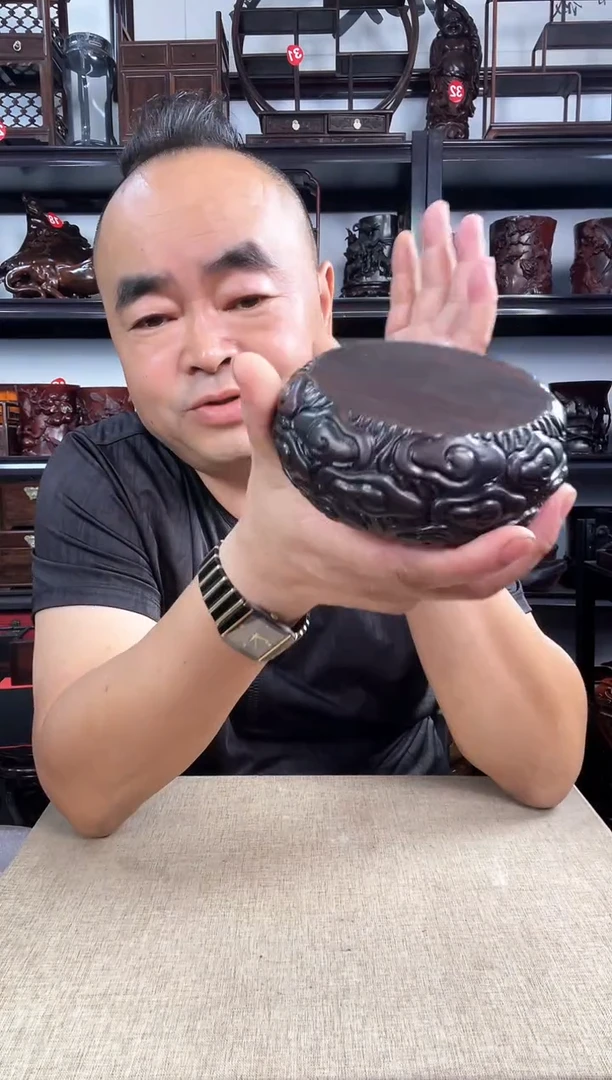 木老李红木工艺品小云纹