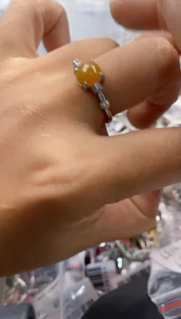 银S925镶嵌戒指翡翠11                 2