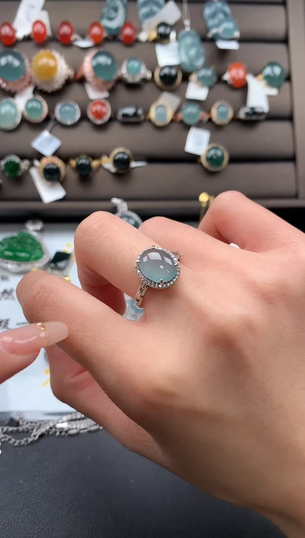 【闪购商品】翡翠戒指银S925镶嵌312312312