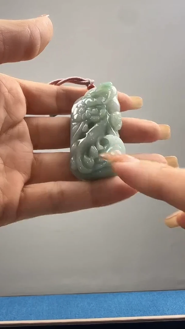 翡翠未镶嵌颈饰【先鉴后发】天然翡翠A货挂牌&送高档绳