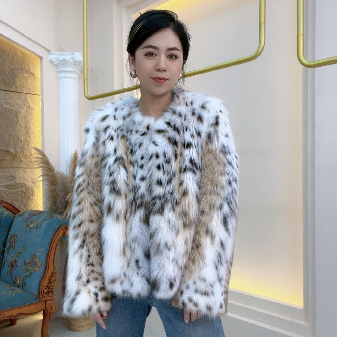 人造皮草 传奇高奢美喵圆领时尚款气质短款秋冬