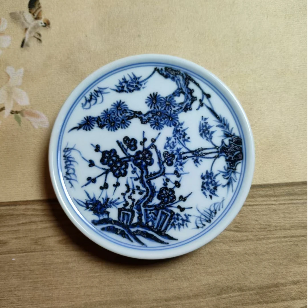 玥之古藏松竹梅茶托