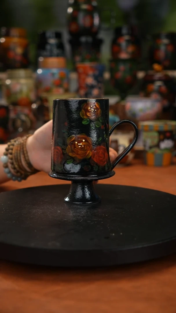 油画手绘 釉下彩