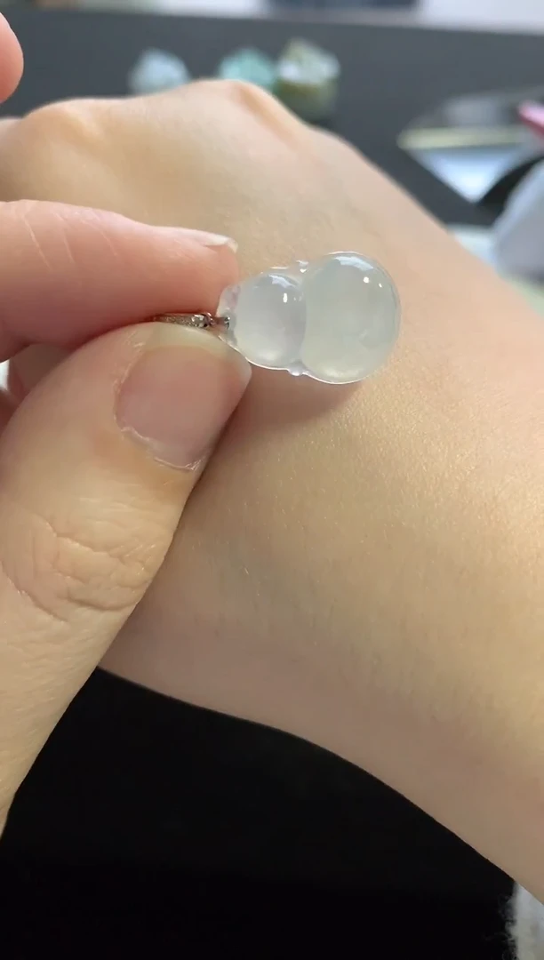 未镶嵌挂件翡翠葫芦-448