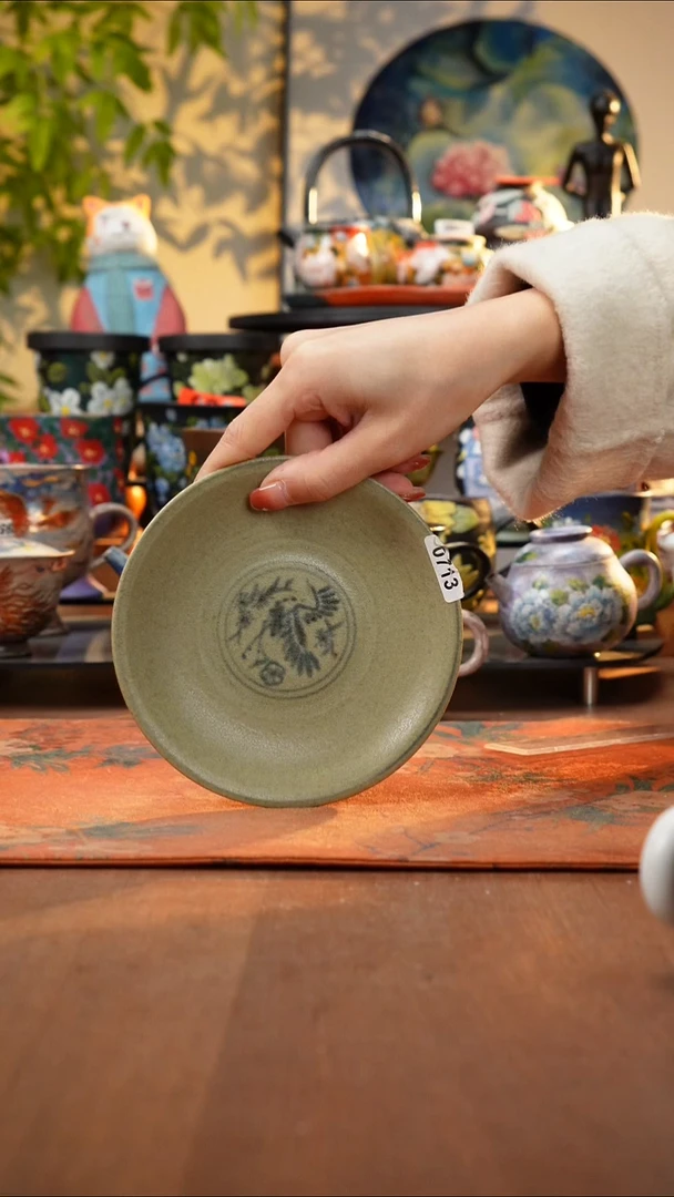 瓷片景德镇手工手绘713