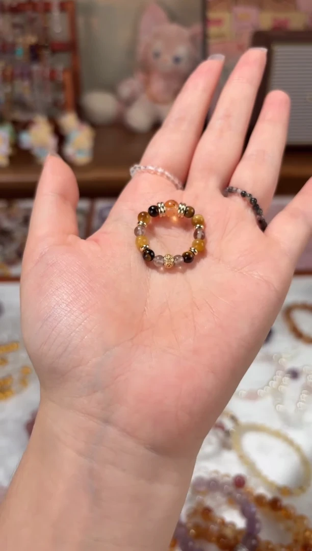 水晶手链未镶嵌金霸戒指
