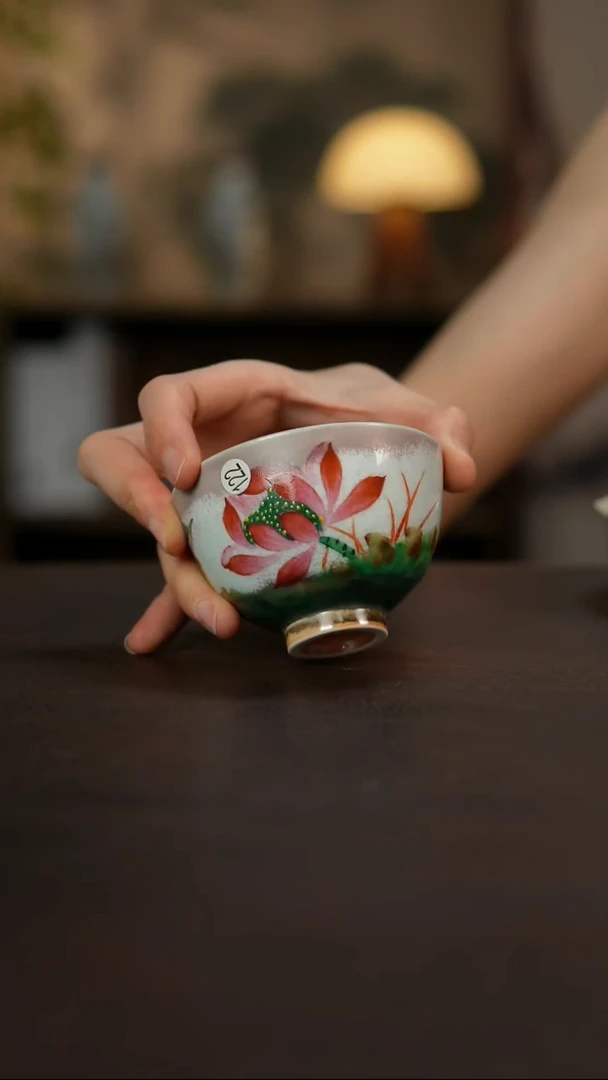 杯景德镇陶瓷杯碗柴烧多人