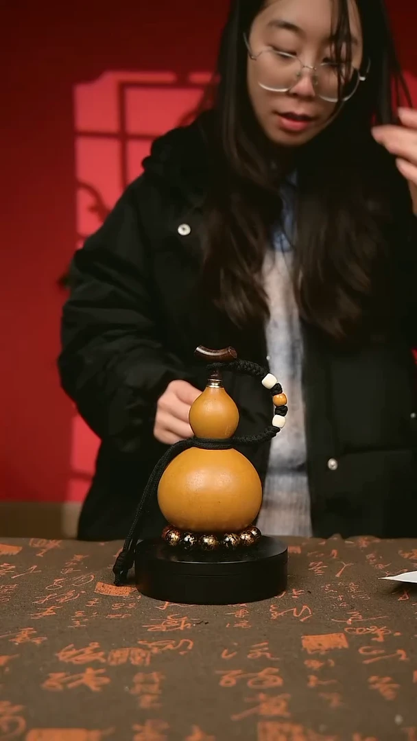 中药煮色 大漆葫芦水壶/酒壶 一物一拍