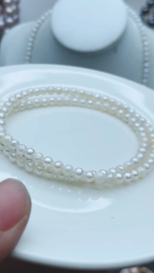 【闪购商品】淡水珍珠颈饰钛钢1