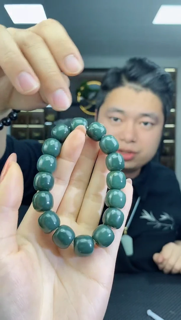 【闪购商品】和田玉手串未镶嵌老型卡14