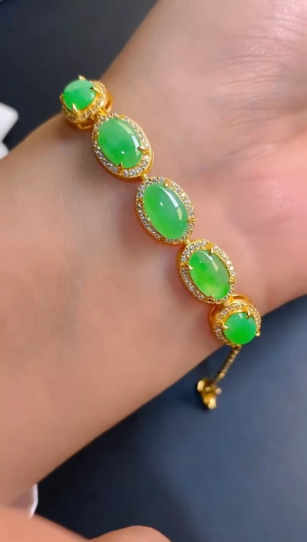 【闪购商品】翡翠耳饰银S925镶嵌天然A货翡翠1