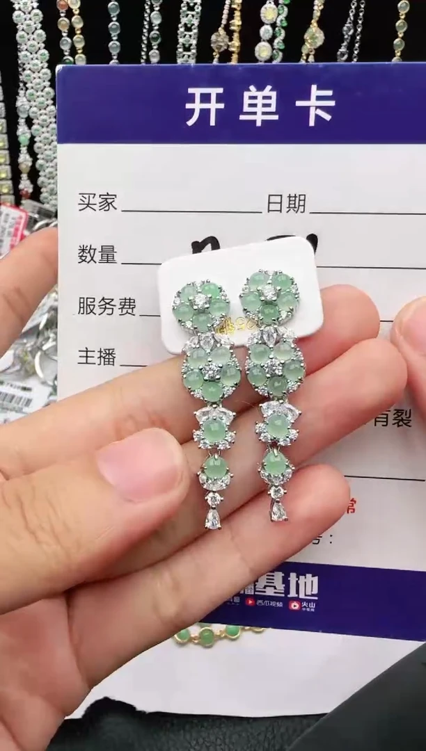 翡翠戒指银S925镶嵌2222