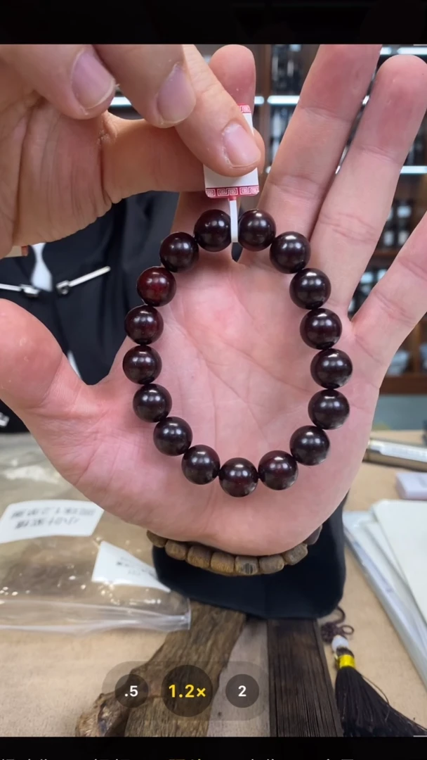 手串/手链小叶紫檀手链小叶紫檀1.2圆珠单圈