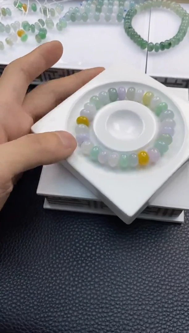 未镶嵌手串翡翠24天然A货翡翠手串