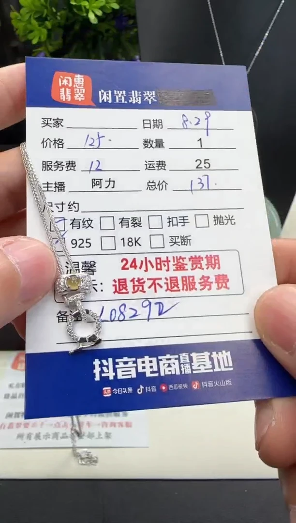 颈饰银S925镶嵌翡翠翡翠套链