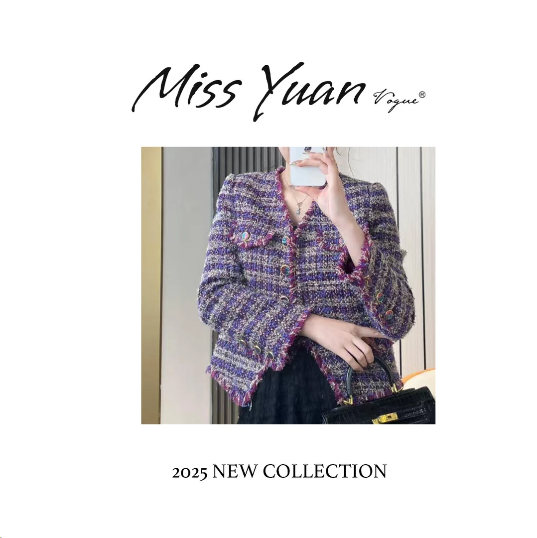 M.Y 媛总 专属美舒尚衣小香风气质短外套粗花呢短款轻奢女装60065