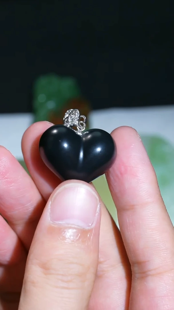 吊坠(不含链)银S925镀金镶嵌和田玉10