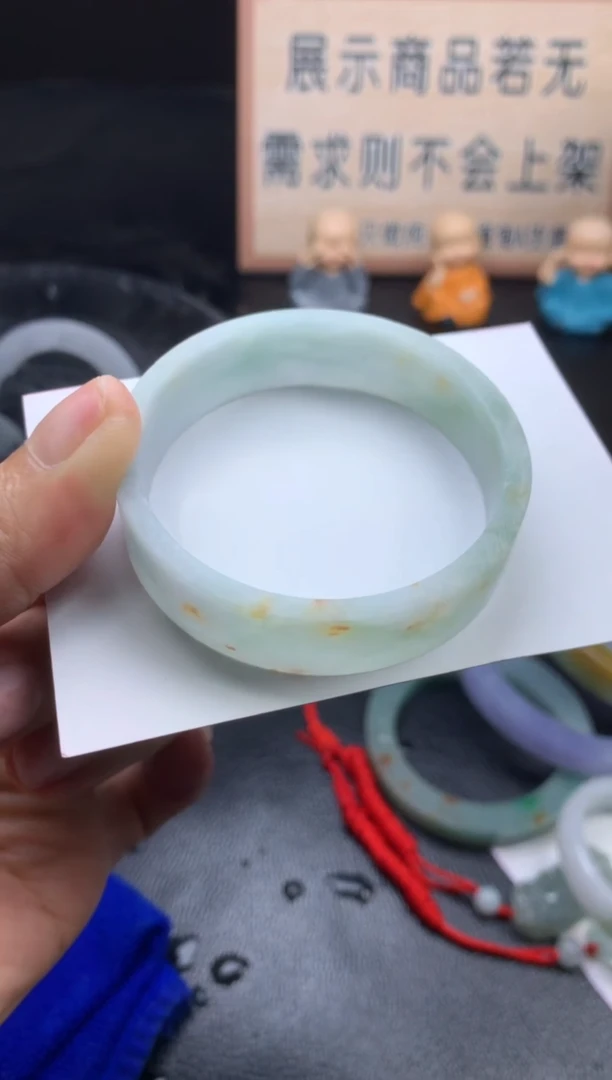 定制翡翠公主镯未镶嵌公主镯50-51