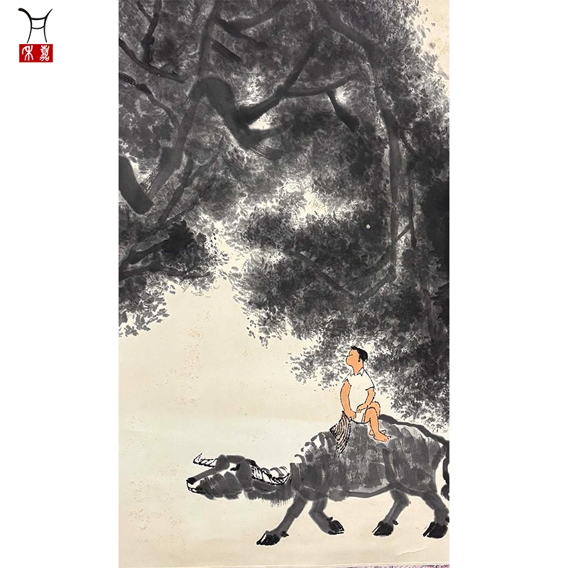 J1003牧牛图镜片47x68/2.8平尺