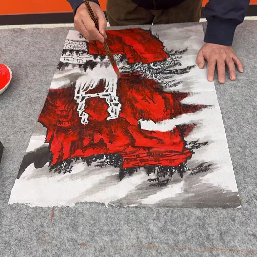橱窗展示/传奇美术/朱大明/宣纸国画/带证书