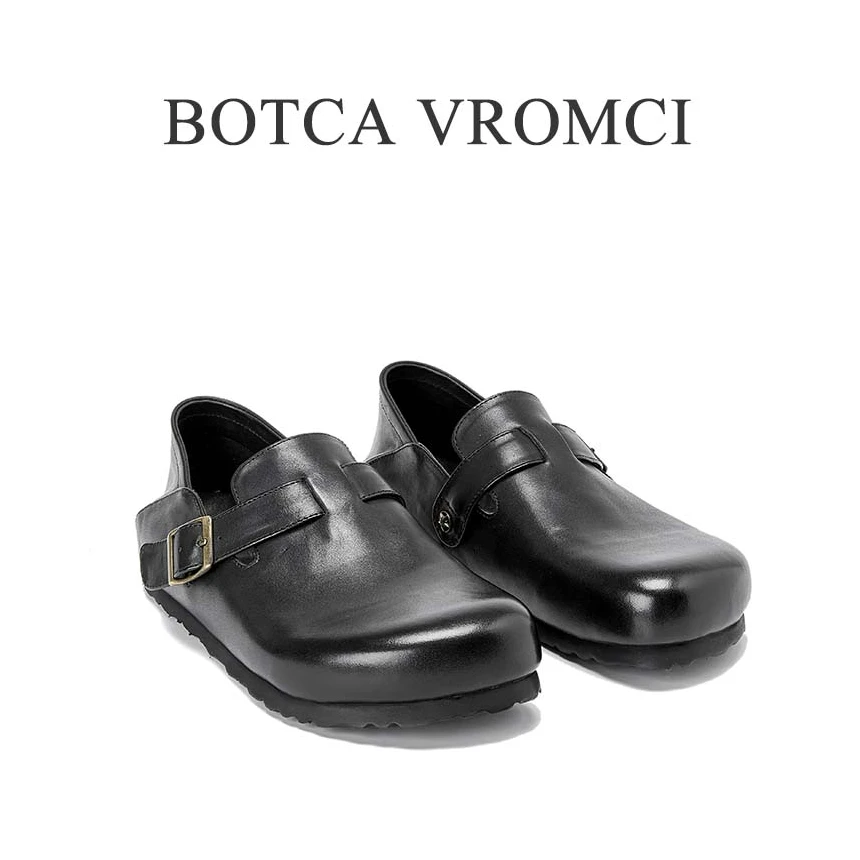 BOTCAVROMCI勃肯经典复古一脚蹬手工鞋时尚舒适复古女鞋2413-66