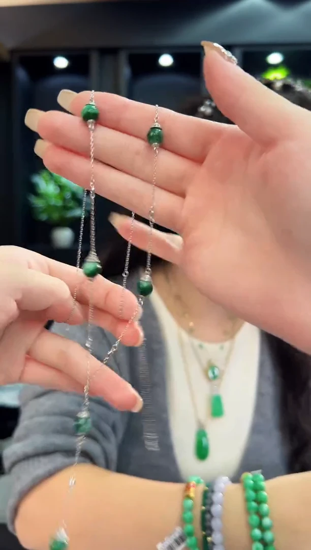 颈饰未镶嵌翡翠6缅料A货/多样性发货/一件