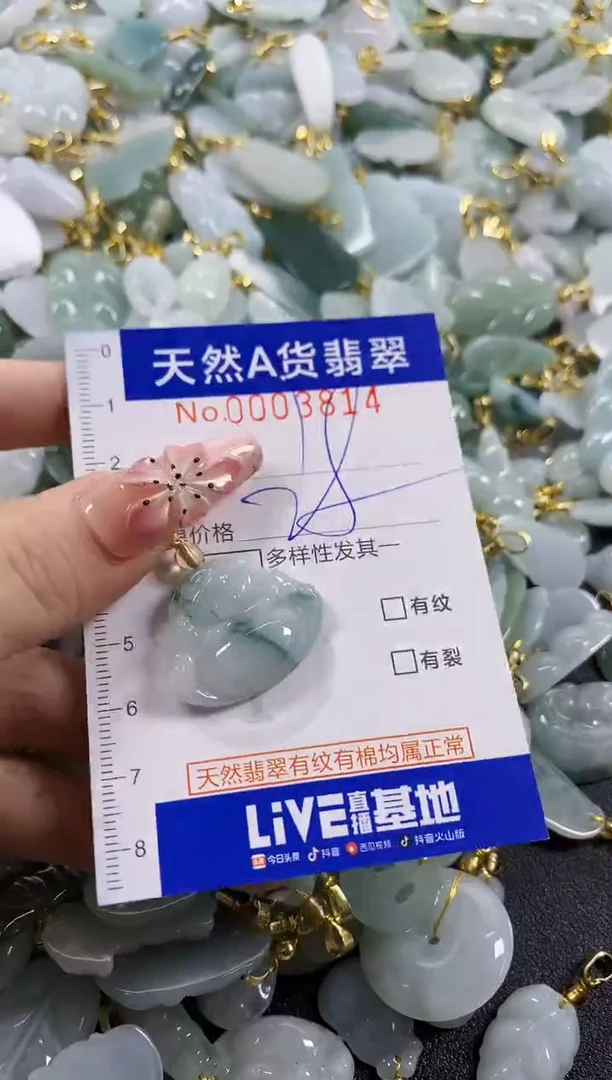 颈饰未镶嵌翡翠天然A货翡翠