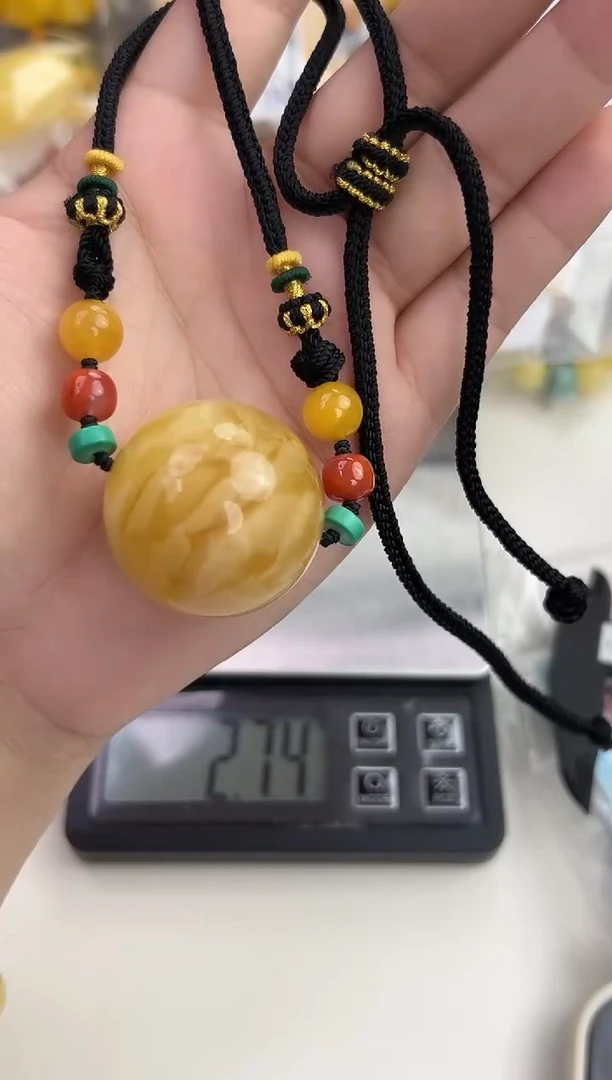 裸石琥珀未镶嵌天然琥珀蜜蜡吊坠