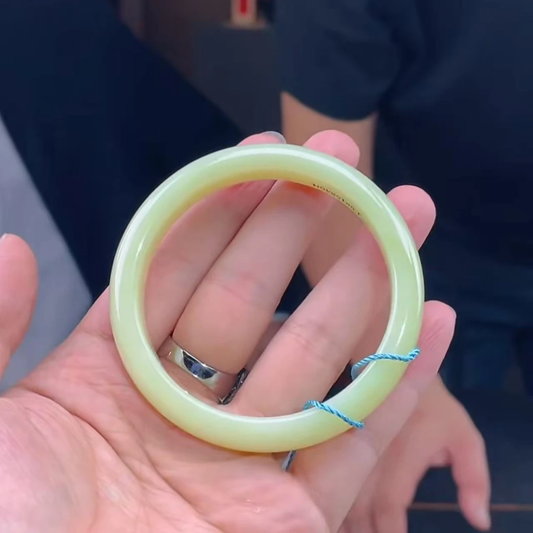 【玉经纶】175114/HQ15-和田玉手镯-多样性发其一