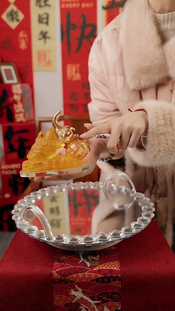 【闪购商品】琉璃金蟾香薰摆件