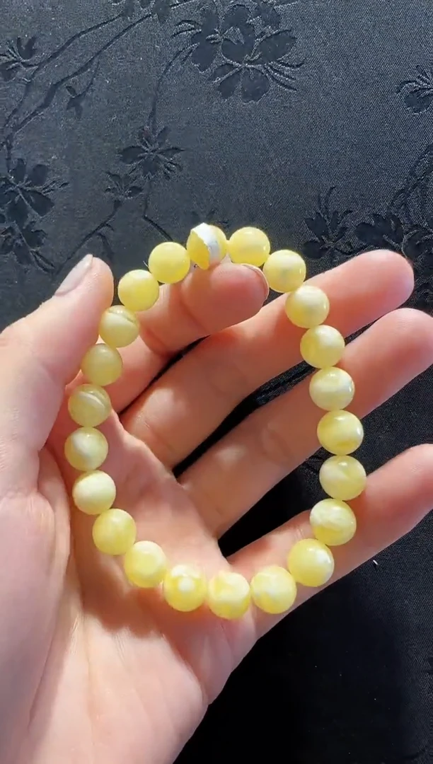 手串蜜蜡未镶嵌素圈款