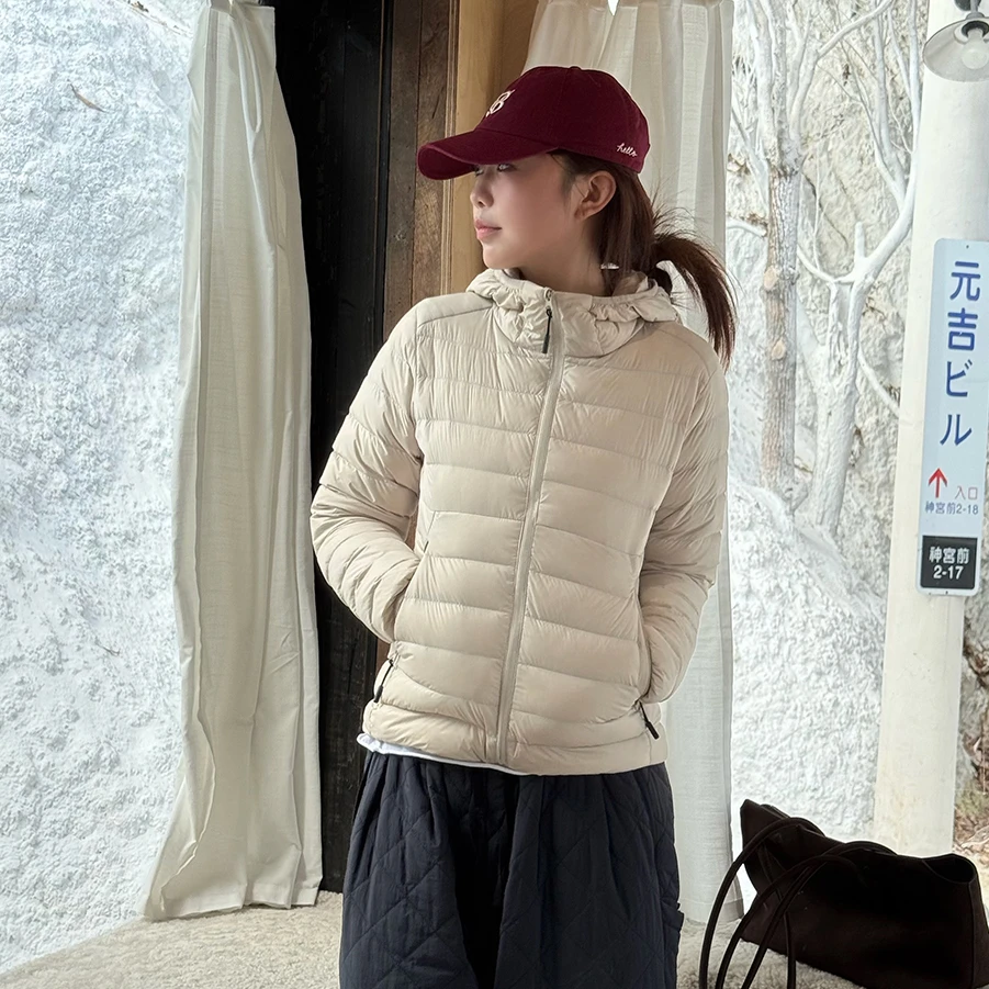 GROLT休闲户外95白鹅绒秋冬保暖轻盈连帽收纳袋连帽羽绒服