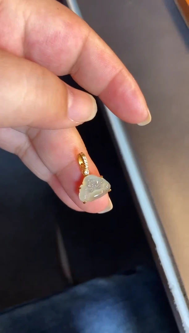 吊坠(不含链)银S925镶嵌翡翠1