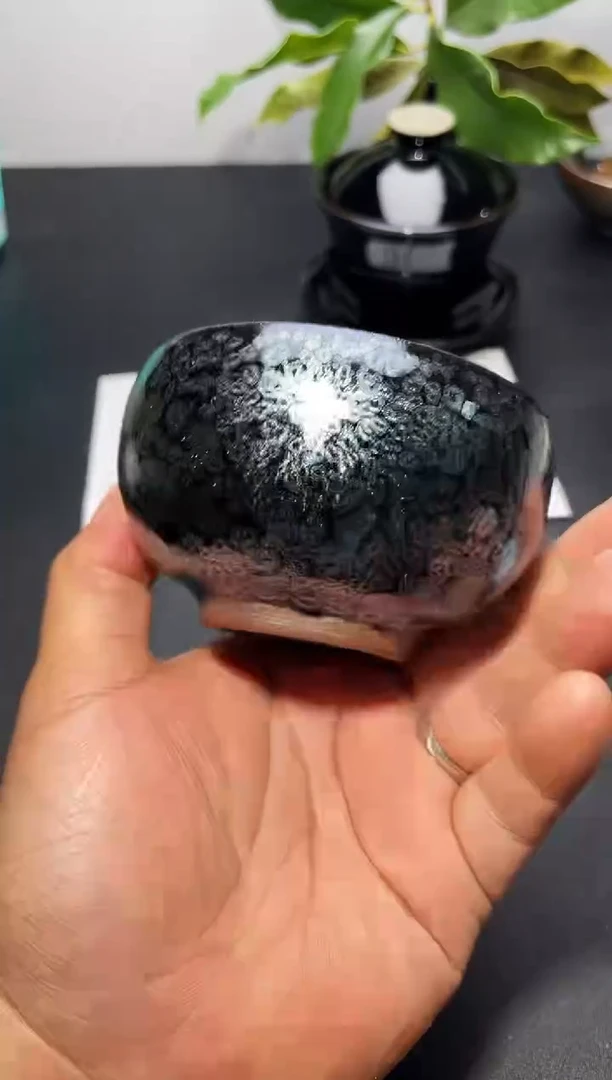 茶盏218 叶紫建盏